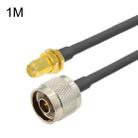 RP-SMA Female To N Male RG58 Coaxial Adapter Cable, Cable Length:1m - 1