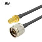 RP-SMA Female To N Male RG58 Coaxial Adapter Cable, Cable Length:1.5m - 1