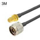 RP-SMA Female To N Male RG58 Coaxial Adapter Cable, Cable Length:3m - 1
