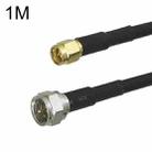 SMA Male To F TV Male RG58 Coaxial Adapter Cable, Cable Length:1m - 1