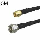 SMA Male To F TV Male RG58 Coaxial Adapter Cable, Cable Length:5m - 1