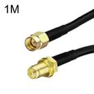 RP-SMA Male To RP-SMA Female RG58 Coaxial Adapter Cable, Cable Length:1m - 1