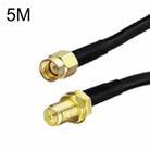 RP-SMA Male To RP-SMA Female RG58 Coaxial Adapter Cable, Cable Length:5m - 1