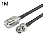 BNC Male To UHF Female RG58 Coaxial Adapter Cable, Cable Length:1m - 1