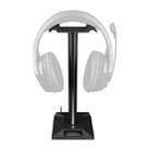 Desktop Vertical RGB Lighting Dual USB Ports Headset Stand(Black) - 1