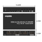 FJGEAR FJ-401HF 4 In 1 Out 4K HDMI Splitter Supports Four Screen Segmentation, Plug Type:EU Plug(Black) - 3