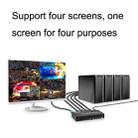 FJGEAR FJ-401HF 4 In 1 Out 4K HDMI Splitter Supports Four Screen Segmentation, Plug Type:EU Plug(Black) - 6