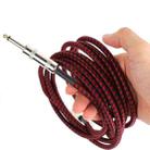 Guitar Connection Wire Folk Bass Performance Noise Reduction Elbow Audio Guitar Wire, Size:0.5m(Red Black) - 2