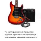 Guitar Connection Wire Folk Bass Performance Noise Reduction Elbow Audio Guitar Wire, Size:0.5m(Red Black) - 5