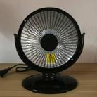 Small Sun Mini Home Office Heater 6 inch Electric Heater National Standard Plug, Specification:with 3m Extension Cable(Black) - 1