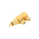 Gold-plated Pure Copper RCA Revolution 2 Female Lotus Audio And Video AV Adapter - 1