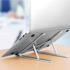 Aluminum Alloy Couch Notebook Mount Sofa Foldable Laptop Stand(Silver) - 1