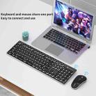 LANGTU LT600 Silent Office Punk Keycap Wireless Keyboard Mouse Set(Silver) - 7