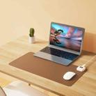 Digital Display Temperature Control Heated Leather Desk Pad Mouse Pad,CN Plug, Size: 52 x 26cm(Brown) - 1