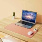 Digital Display Temperature Control Heated Leather Desk Pad Mouse Pad,CN Plug, Size: 52 x 26cm(Pink) - 1