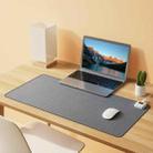 Digital Display Temperature Control Heated Leather Desk Pad Mouse Pad,CN Plug, Size: 80 x 33cm(Gray) - 1
