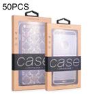 50 PCS Kraft Paper Phone Case Leather Case Packaging Box, Size: L 5.8-6.7 Inch(Black) - 1