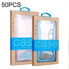 50 PCS Kraft Paper Phone Case Leather Case Packaging Box, Size: L 5.8-6.7 Inch(Blue) - 1