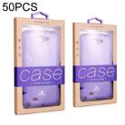 50 PCS Kraft Paper Phone Case Leather Case Packaging Box, Size: L 5.8-6.7 Inch(Purple) - 1