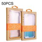 50 PCS Kraft Paper Phone Case Leather Case Packaging Box, Size: S 4.7 Inch(Orange) - 1