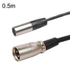 Xlrmini Caron Male To Mini Male Balancing Cable For 48V Sound Card Microphone Audio Cable, Length:0.5m - 1