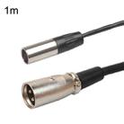 Xlrmini Caron Male To Mini Male Balancing Cable For 48V Sound Card Microphone Audio Cable, Length:1m - 1
