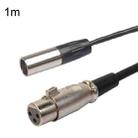 Xlrmini Caron Female To Mini Male Balancing Cable For 48V Sound Card Microphone Audio Cable, Length:1m - 1