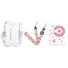 For Fujifilm Instax Mini 11  5sets Storage Case + Shoulder Strap + Sticker 3 In 1 Set(Set 1) - 1