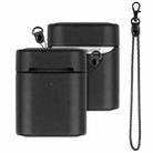 Wireless Earphone Protective Shell Leather Case Split Storage Box For Airpods 2(Black) - 1