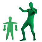 Photo Stretchy Body Green Screen Suit Video Chroma Key Tight Suit, Size: 170cm(Green Split) - 1