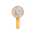 Portable Silent Multi-speed Wind Speed Folding USB Rechargeable Fan(Yellow) - 1