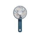 Portable Silent Multi-speed Wind Speed Folding USB Rechargeable Fan(Navy Blue) - 1