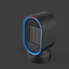Portable Small Solar Heater Home Mini Energy Saving Moving Head Heater Desktop Electric Heater National Standard Plug, Color:Black - 1