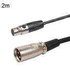 Xlrmini Caron Male To Mini Female Balancing Cable For 48V Sound Card Microphone Audio Cable, Length:2m - 1