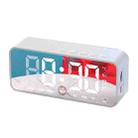 G50 AI Intelligent Voice Control Mini Mirror Alarm Bluetooth Speaker Support TF Card(White) - 1