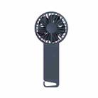 F5 Mute Portable Hand Hold Folding Fan(Dark Blue) - 1