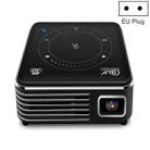 P11 4K HD DLP Mini 3D Projector 4G + 32G Smart Micro Convenient Projector, Style:EU Plug(Black) - 1