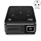 P11 4K HD DLP Mini 3D Projector 4G + 32G Smart Micro Convenient Projector, Style:AU Plug(Black) - 1