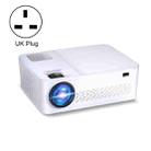 A65Pro 1920x1080P Voice Remote Control Projector Support Same-Screen With RJ45 Port, UK Plug(White) - 1