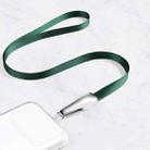 Power Vehicle Mobile Phone Anti-lost Lanyard With Patch,Style: Hanging Neck Model(Dark Green) - 1