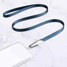 Power Vehicle Mobile Phone Anti-lost Lanyard With Patch,Style: Crossbody Model(Gem Blue) - 1