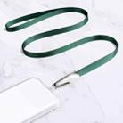 Power Vehicle Mobile Phone Anti-lost Lanyard With Patch,Style: Crossbody Model(Dark Green) - 1