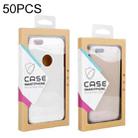 50 PCS Kraft Paper Phone Case Leather Case Packaging Box, Size: S 4.7 Inch(White) - 1