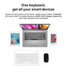 YS-001 9.7-10.1 Inch Tablets Phones Universal Mini Wireless Bluetooth Keyboard, Style:with Bluetooth Mouse + Leather Tablet Case(White) - 13