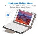 YS-001 9.7-10.1 Inch Tablets Phones Universal Mini Wireless Bluetooth Keyboard, Style:with Bluetooth Mouse + Leather Tablet Case(White) - 18