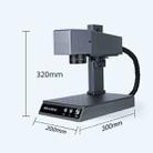 DAJA M1 Pro 10W Metal Nameplate High Precision Characters Laser Carving Machine, Style:Industrial Software(US Plug) - 3
