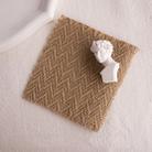 10 PCS 12x12cm Torn Edges Vintage Coarse Jute Scented Candle Coaster Photography Decoration Props(Wavy) - 1