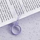 10pcs Crown Model Finger Ring Silicone Cell Phone Lanyard U Disk Rope(Lilac Violet) - 1