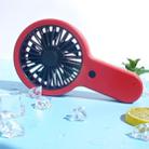 USB Charging Small Fan Portable Outdoor Mini Handheld Fan(Rose Red) - 1