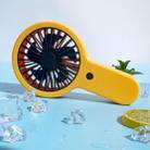 USB Charging Small Fan Portable Outdoor Mini Handheld Fan(Lemon Yellow) - 1